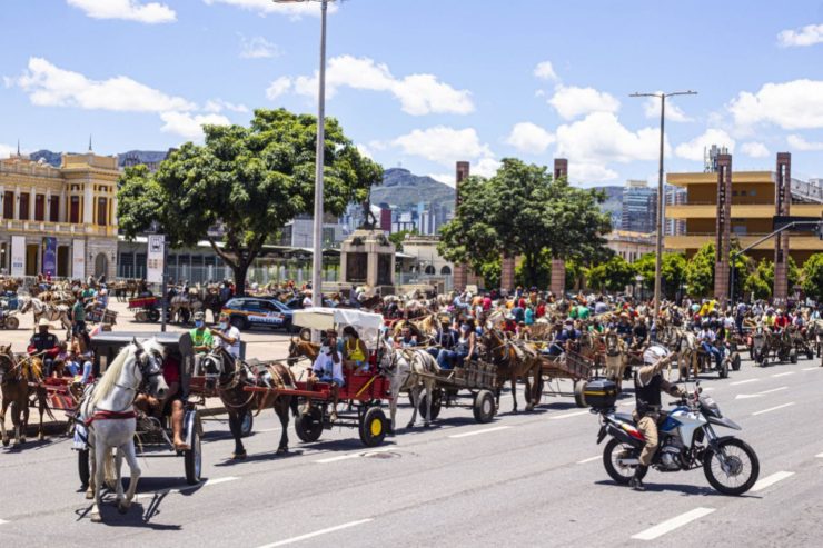 Manifestação de carroceiros em BH