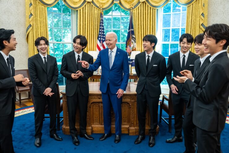 BTS with Joe Biden in the White House