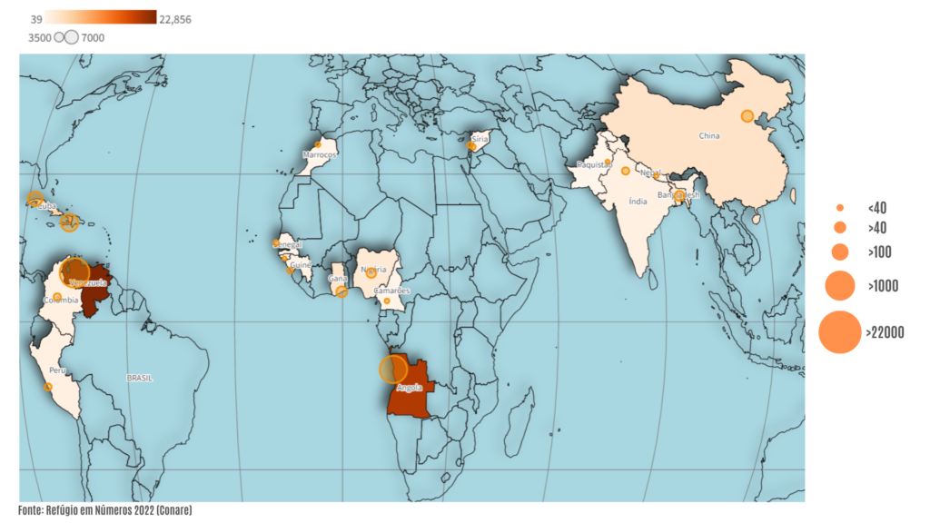 #ParaTodosVerem
Imagem da fronteira do Brasil com a Venezuela. Bandeira do Brasil à esquerda. Bandeira da
Venezuela à direita.