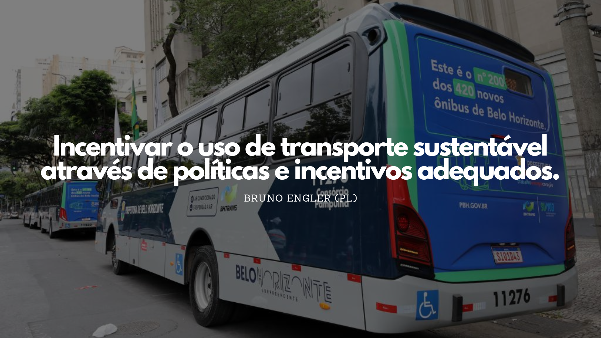 Incentivar o uso de transporte sustentável através de políticas e incentivos adequados.