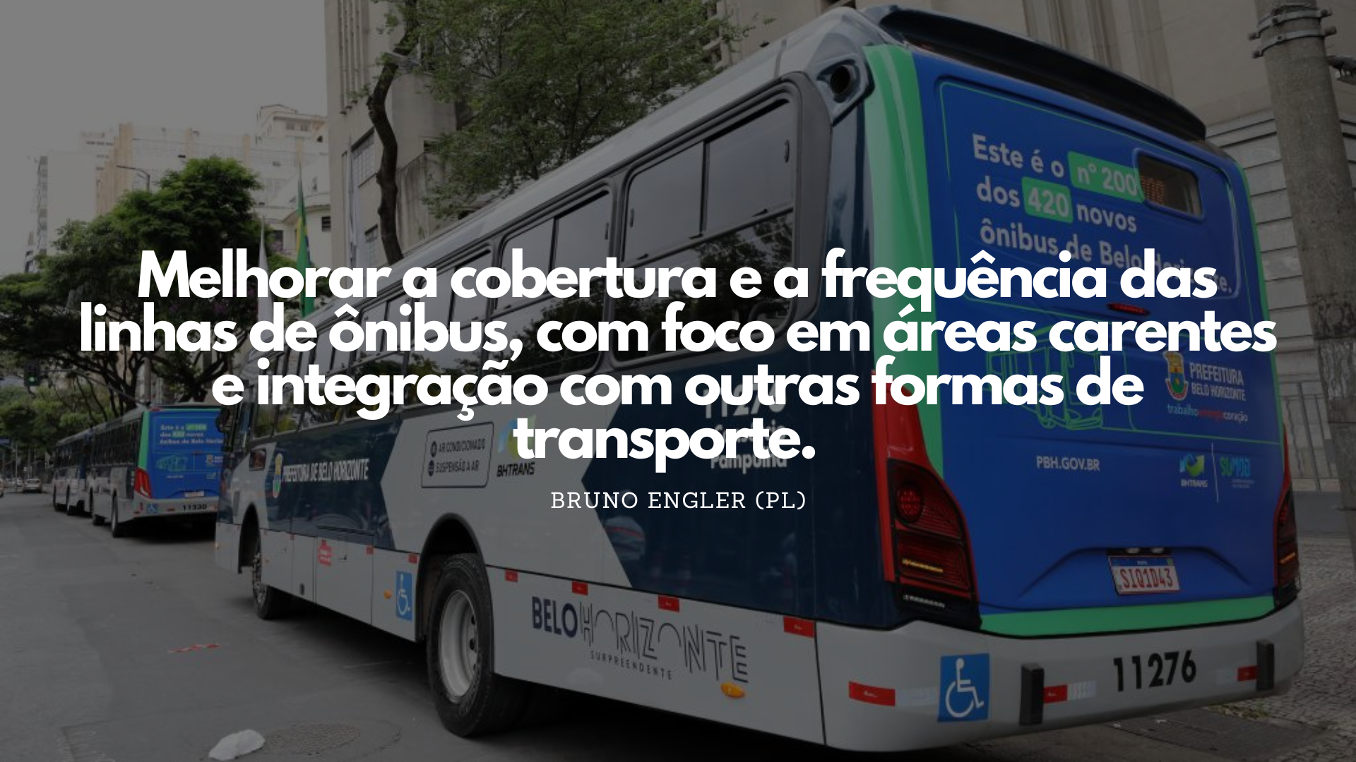 Melhorar a cobertura e a frequência das linhas de ônibus, com foco em áreas carentes e integração com outras formas de transporte.  