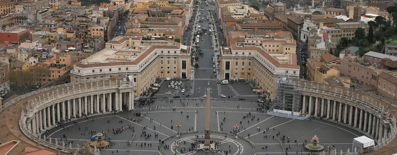 vista aérea do vaticano