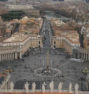 vista aérea do vaticano