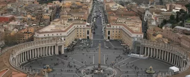 vista aérea do vaticano