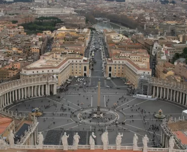 vista aérea do vaticano