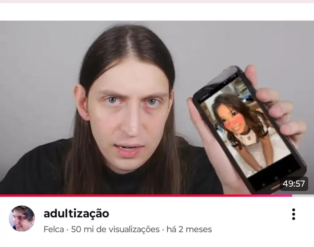 print do vídeo do influenciador Felca