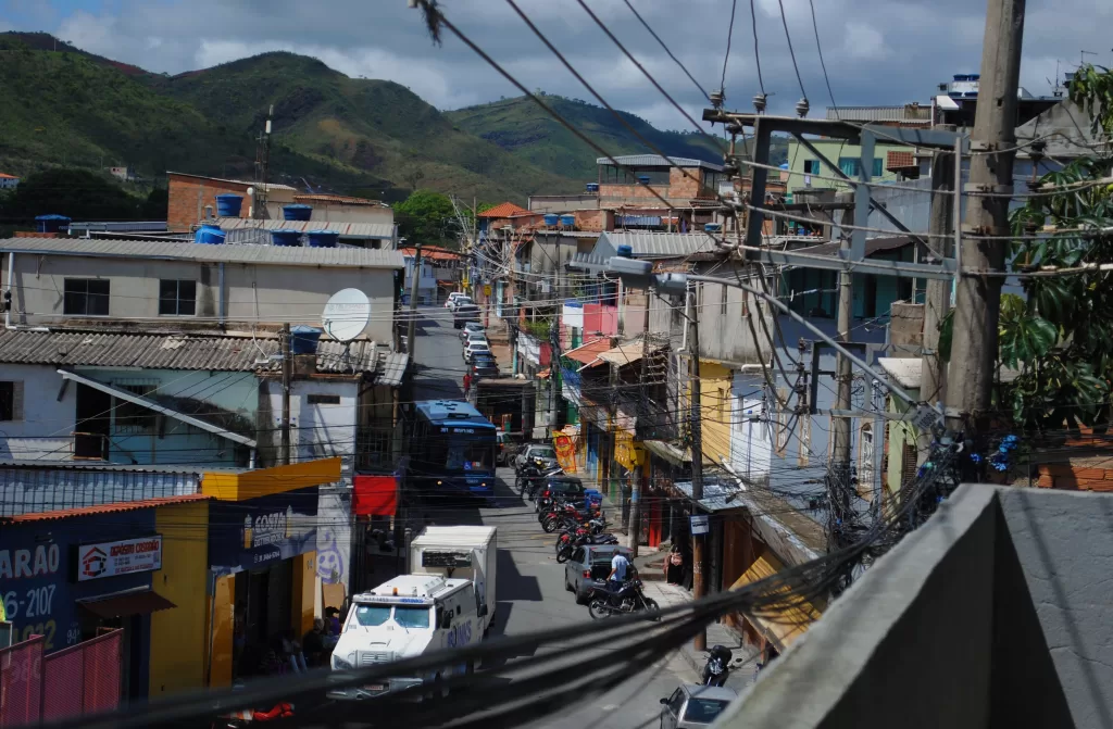 Vista da casa de Edneia para a comunidade do Taquaril. Foto: Beatriz Rodrigues